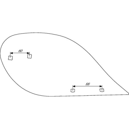 Mouldboard RH D0 Lemken - 34710018