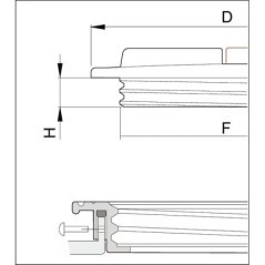 Tank capassembly ring 355mm - 3516241