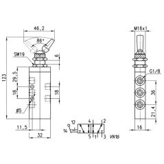 358990 Camozzi, 2-way 