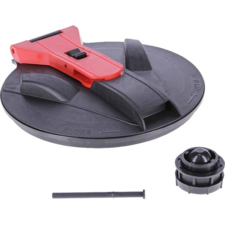 Lid with lock, side fastening - 356046