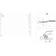 Closed hinged lid D455 Flat surface - 356160