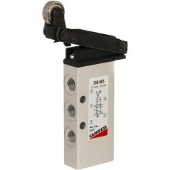 Valve, 5/2 roller lever actuated - 358965