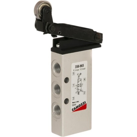 Valve, 5/2 roller lever actuated - 358965