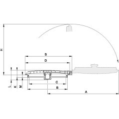 Hinged Lid D.455 Flat c/w Lock - 356061