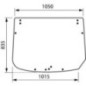 Window glass - 3661063M1 Window glass - 3661063M1