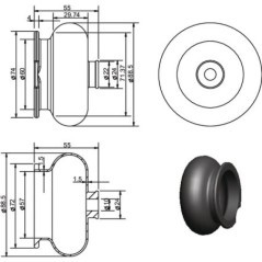 389908KR Kramp, Sealing covers 