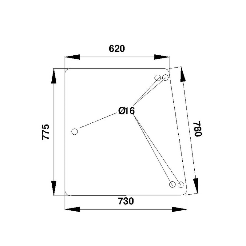 Side glass - 385500350030N Side glass - 385500350030N