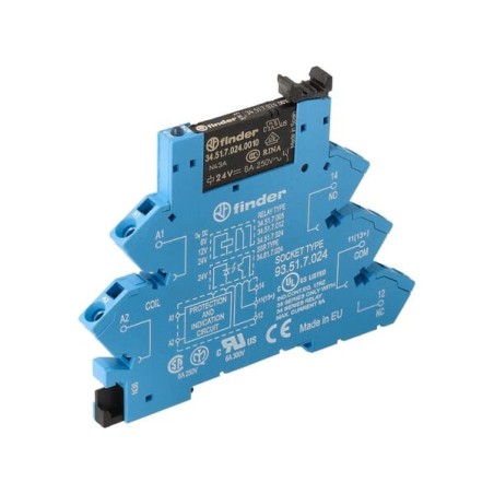 Relay module 1CO 6A 24VDC S. - 386170240050
