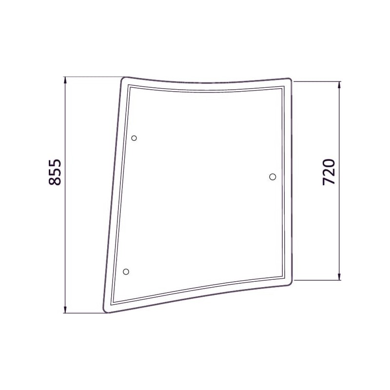 Rear side window LH - 3902130M1N Rear side window LH - 3902130M1N