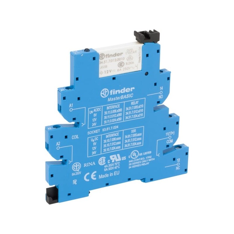 Relay module 1CO 6A 12VUC - 391100120060