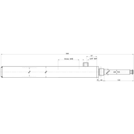 Hydraulic cylinder 4 inch - 4008900