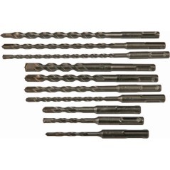 Hammer drill set SDS-Plus 10pcs. - 40030030