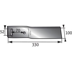 Streichschiene L. - 400178G