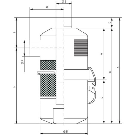 Filter-Dämpfer 14000 l/min BP - 400111
