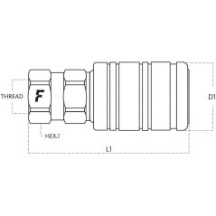 Schellkupplung 1/2 BSP - 3CPV12GASF