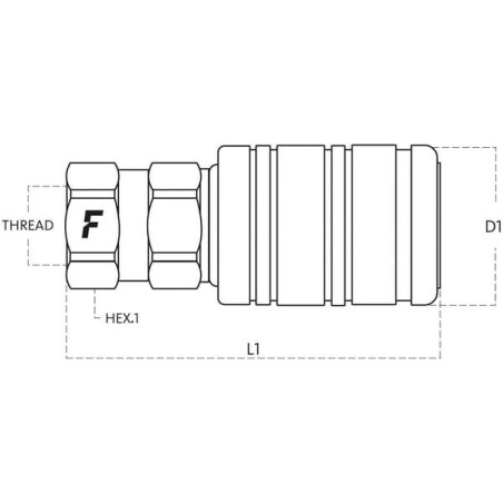 Schellkupplung 1/2 BSP - 3CPV12GASF