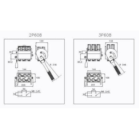 Multifaster DN12-6 x 1/2 inch BSPP movable section plug - 3P608612GMC
