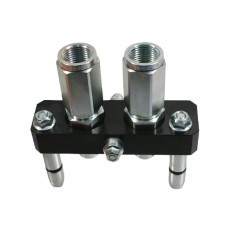 Multifaster DN10-2 x 1/2 inch BSPP movable section plug - 3PB06212GMC