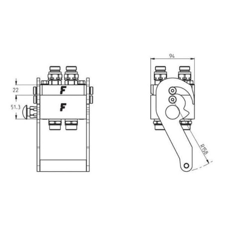 Multifaster 4x3/4 inch - 3P412434GFC