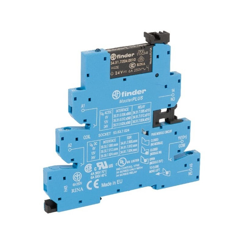 Relay module 1CO 6A 24VUC - 393100240060