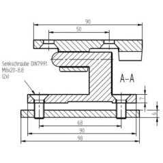 Side wall hinge complete - 403327001
