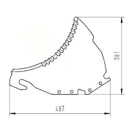 Silagewagenmesser - 41018501
