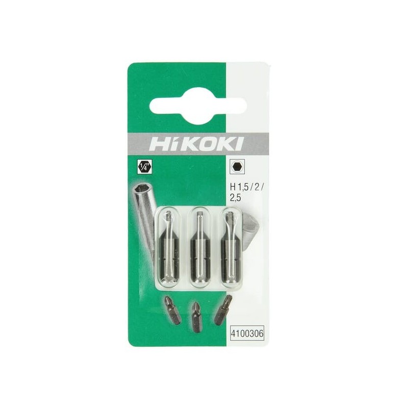 Sechskantbits 1,5 / 2 / 2,5 -25mm 3x - 4100306 Sechskantbits 1,5 / 2 / 2,5 -25mm 3x - 4100306