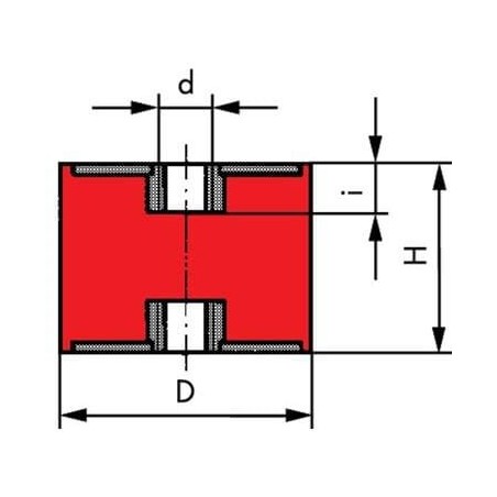 Tłumik drgań SS typ C - 4030C55RVS