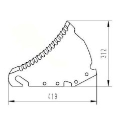 Silage wagon knife - 41517500