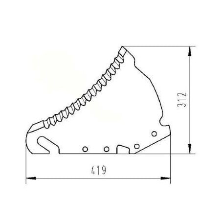 Silage wagon knife - 41517500