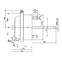 4231069000 Wabco, Membranzylinder 
