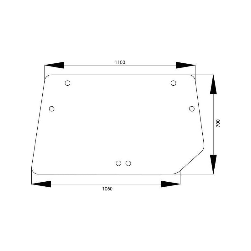 Rear window upper - 4358486N