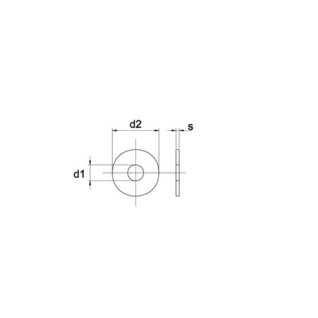 Podkładka płaska poszerzana M16x56x5 mm, stal szlachetna A2 DIN 440r Kramp - 440R16RVS