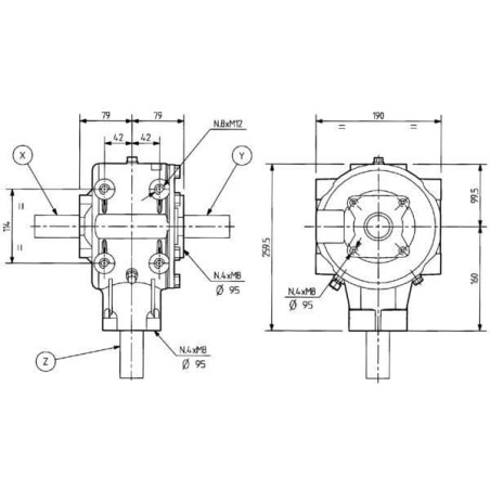 Getriebe T-304A 13 - 43509304237