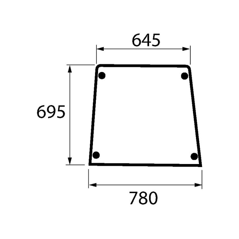 Türscheibe oben - 4354138N
