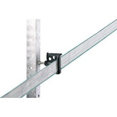 Izolator zatrzaskowy do taśmy Maxi Tape, czarny, z gwintem metrycznym M6x35 mm 25 szt. AKO - 441392