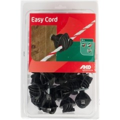 Izolator wkręcany do linki i plecionki Easy Cord, czarny 30 szt. AKO - 441382301