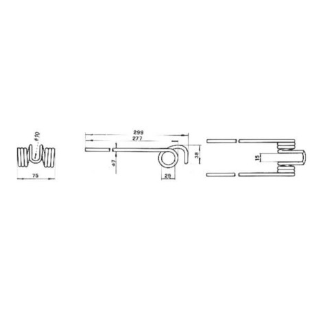 Rotary tine double LFE - 442851102N