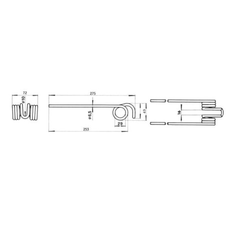 Rotary tine double LFE - 442650102N