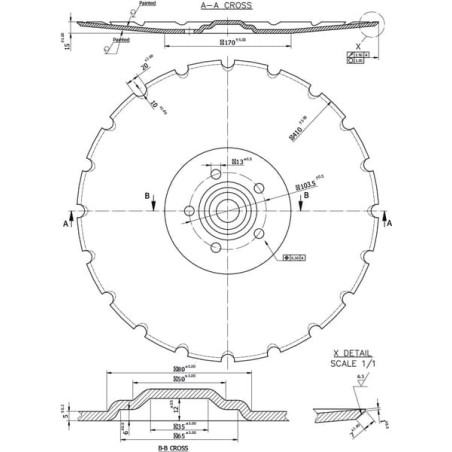 Drill disc 410mm - 451372KR
