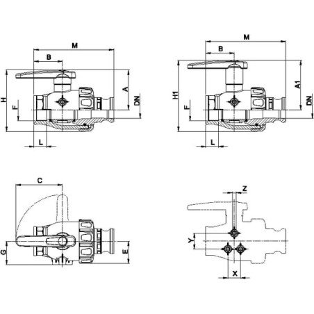 Ball valve 2 inch 2-way - 45515107