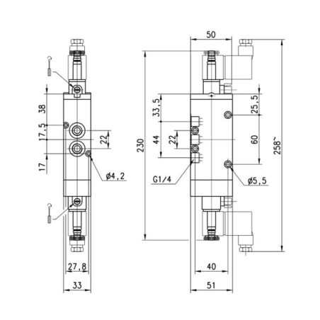Solenoid valve 5/3-way - 46401122