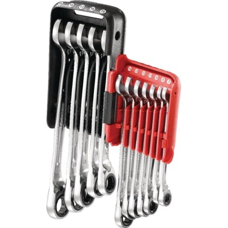 Ratched ring spanners set 12 pieces - 467BJP12PB