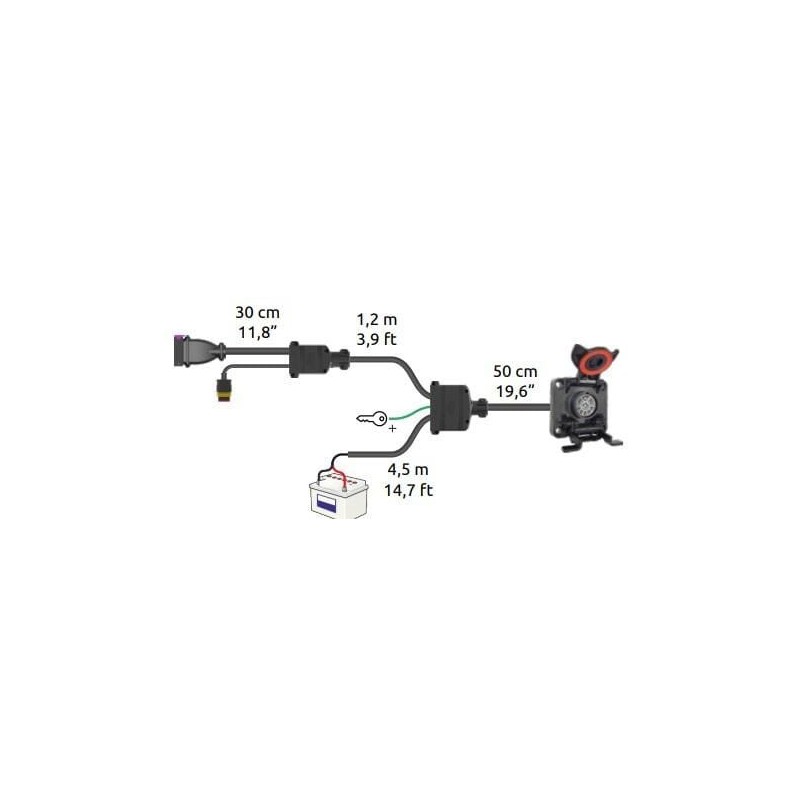 Power cable. ISOBUS implement andmonitor connection UCS 7m - 4679002251 Power cable. ISOBUS implement andmonitor connection UCS 7m - 4679002251