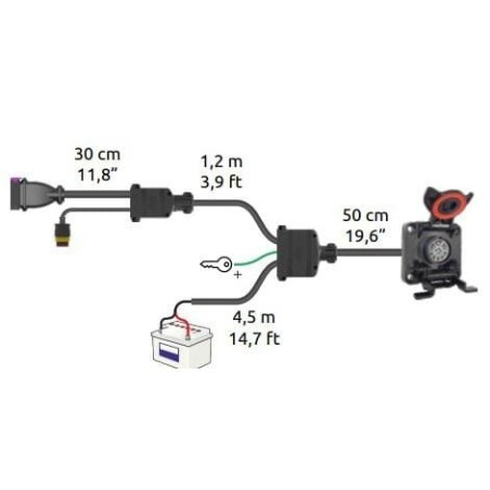 Power cable. ISOBUS implement andmonitor connection UCS 7m - 4679002251