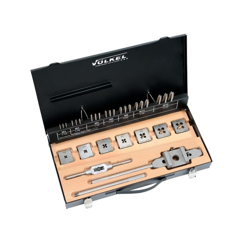 Thread cutter set M3-M12 HSS - 48017VOL