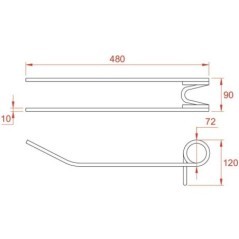 480014 Unbranded, Seed drill tines 