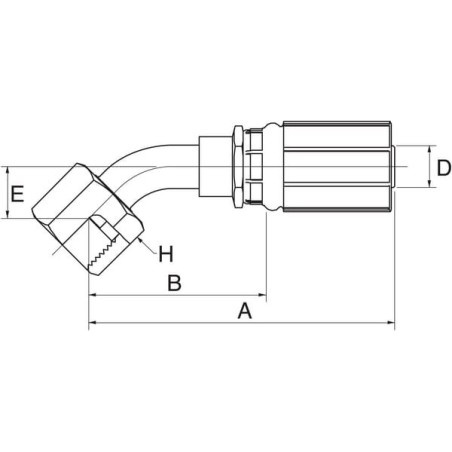 Insert 45 stopni DN6-11/16ORFS - 4G6FFORX45S