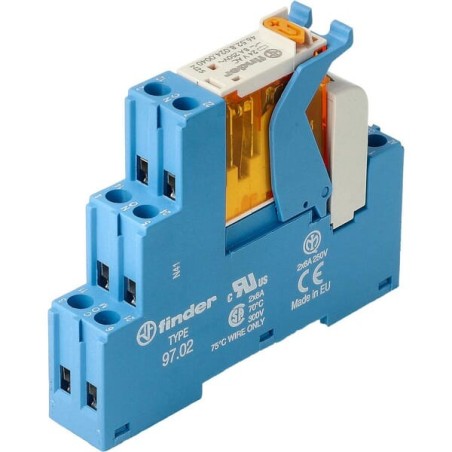Relay interface Mod. screw terminal 2CO 8A/24V AC/Agni/LED/varistor - 4C0280240060