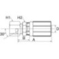 Insert DN6-1/4 JIS - 4G4FJISX